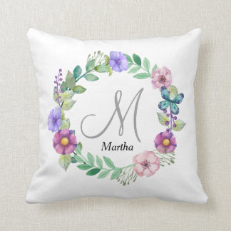 Personalized custom initial pillow