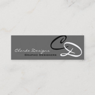 Personalized Custom Initials Business Card