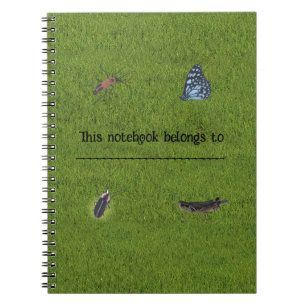 Personalized, Custom Insects Notebooks