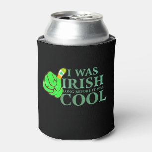 Personalized Custom Irish Shamrock Beer Can Cooler