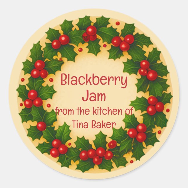 Personalized Custom Labels Holiday (Front)