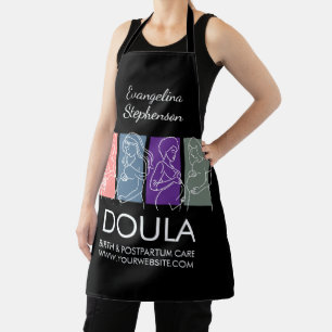 Personalized Custom Line Art DOULA Apron