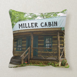 PERSONALIZED CUSTOM LOG CABIN PILLOWS
