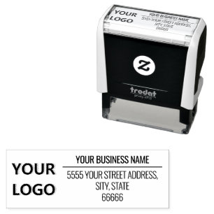 Personalized Custom Logo Address Self-inking Stamp