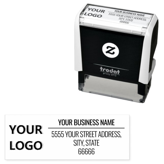 Personalized Custom Logo Address Self-inking Stamp (In Situ)