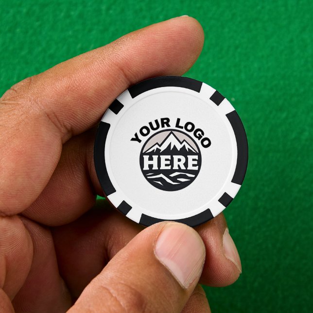 Personalized Custom Logo and Text White Poker Chips (Creator Uploaded)
