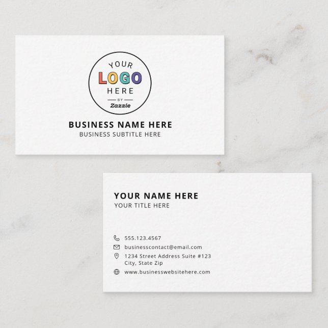 Personalized Custom Logo Business Card (Front/Back)