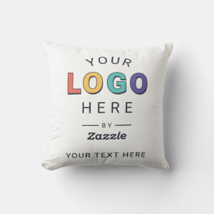 Personalized Custom Logo Business Throw Pillow
