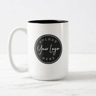 Personalized Custom Logo Business Two-Tone Coffee Mug