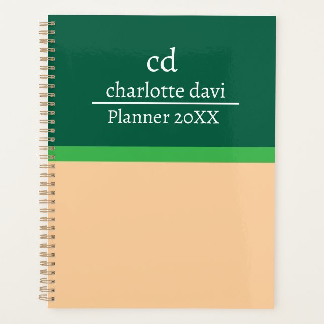 Personalized Custom Logo Name Business Home Planner (Front)