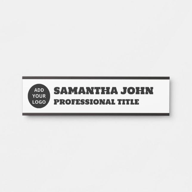 Personalized Custom Logo Name Title Door Sign (Front)