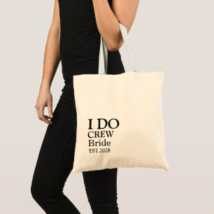 Personalized Custom Love in Full Bloom Bride Tote Bag