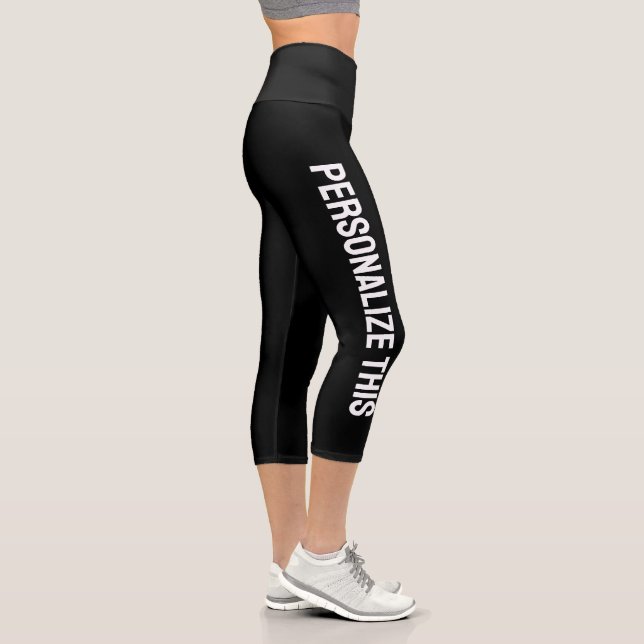 Personalized Custom Made  Capri Leggings (Right)