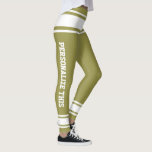Personalized Custom Made Leggings<br><div class="desc">Easy to Personalize Custom Made leggings from Ricaso - add your own text - change the background colour and text colour and font by clicking on customize</div>