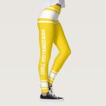 Personalized Custom Made Leggings<br><div class="desc">Easy to Personalize Custom Made leggings from Ricaso - add your own text - change the background colour and text colour and font by clicking on customize</div>