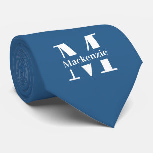 Personalized Custom Made Monogrammed Tie
