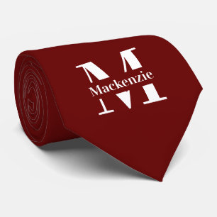Personalized Custom Made Monogrammed Tie