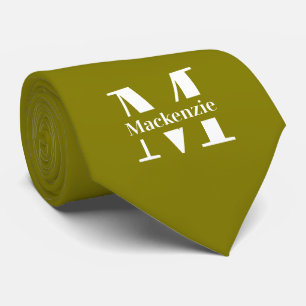 Personalized Custom Made Monogrammed Tie