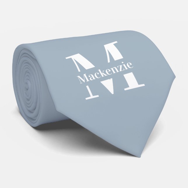 Personalized Custom Made Monogrammed Tie (Rolled)