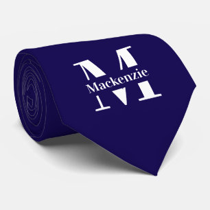 Personalized Custom Made Monogrammed Tie