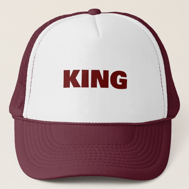 Personalized Custom Maroon Colour Trucker Hats Cap (Front)