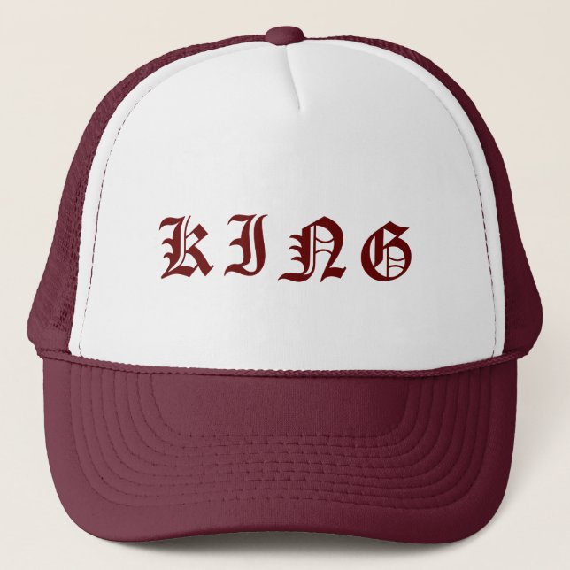 Personalized Custom Maroon Colour Trucker Hats Cap (Front)