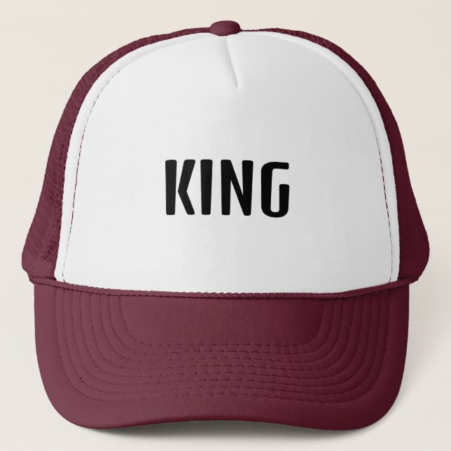 Personalized Custom Maroon Colour Trucker Hats Cap (Front)