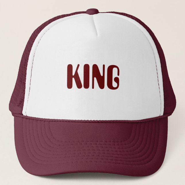 Personalized Custom Maroon Colour Trucker Hats Cap (Front)