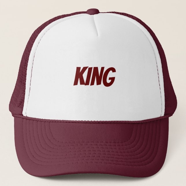 Personalized Custom Maroon Colour Trucker Hats Cap (Front)
