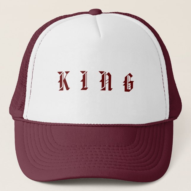 Personalized Custom Maroon Colour Trucker Hats Cap (Front)