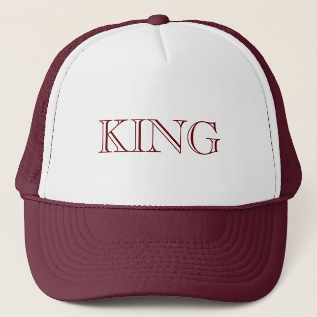 Personalized Custom Maroon Colour Trucker Hats Cap (Front)