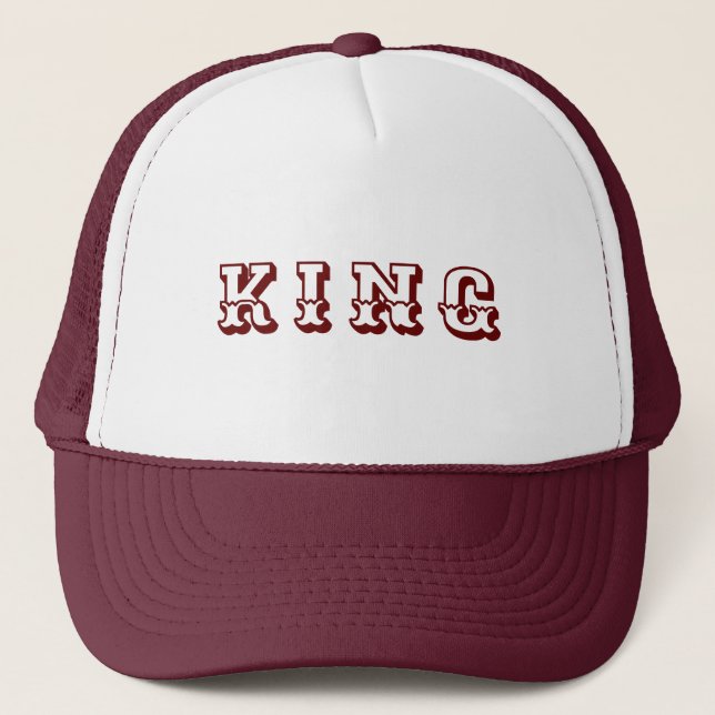 Personalized Custom Maroon Colour Trucker Hats Cap (Front)