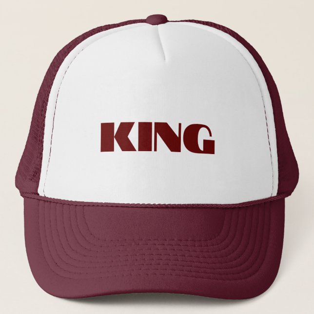 Personalized Custom Maroon Colour Trucker Hats Cap (Front)