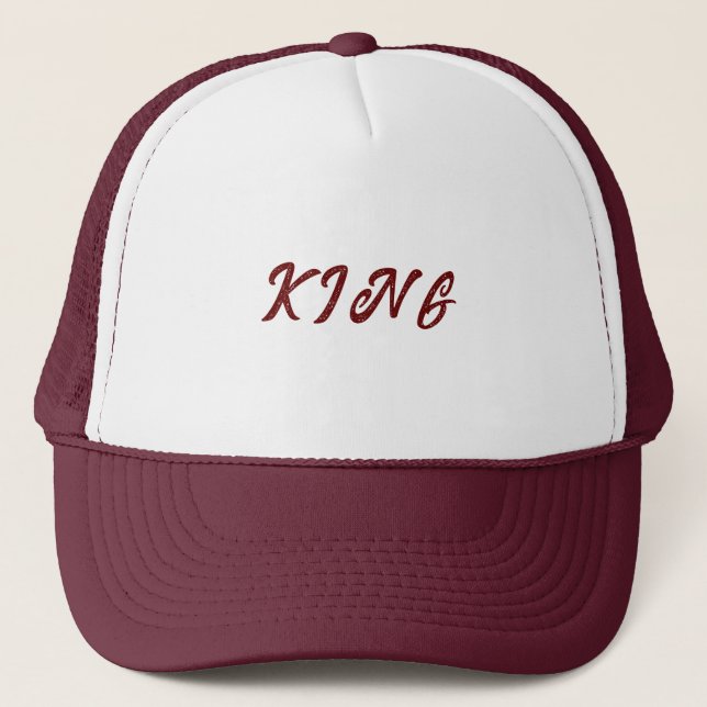 Personalized Custom Maroon Colour Trucker Hats Cap (Front)