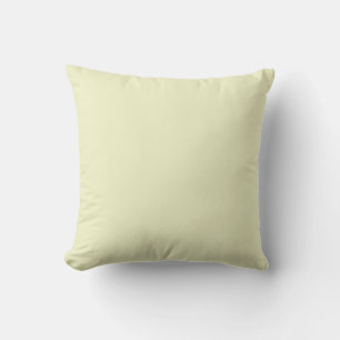 Personalized Custom Minimal Monogram Cream Pillow. Throw Pillow