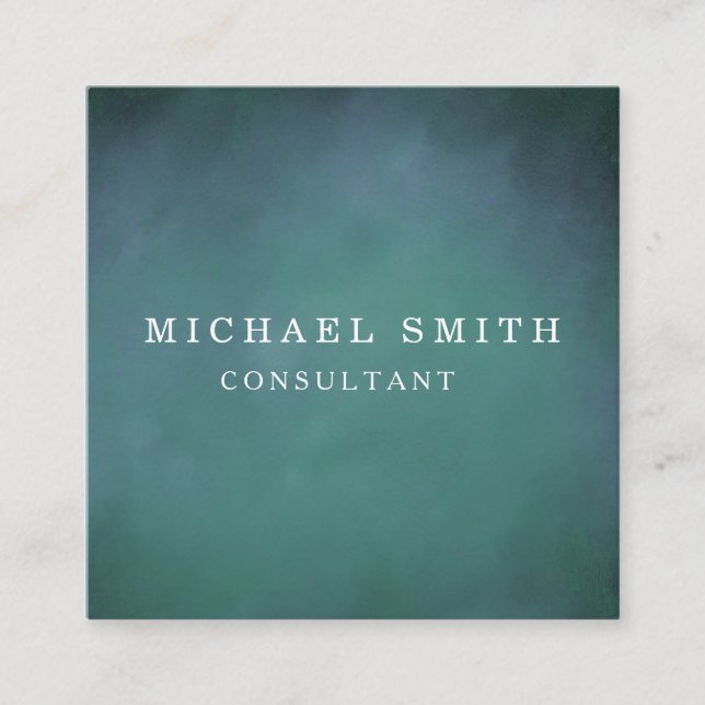 Personalized Custom Minimalist Modern QR Code Logo Square Business Card (Front)