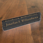 Personalized Custom Monogram Desk Name Plate