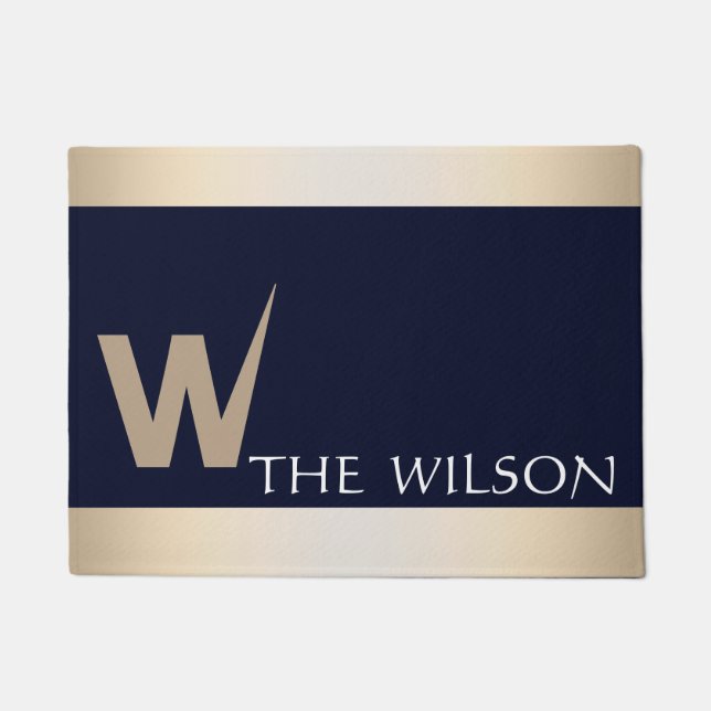 Personalized Custom Monogram Doormat (Front)