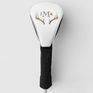 Personalized Custom Monogram Driver Antlers Golf Head Cover