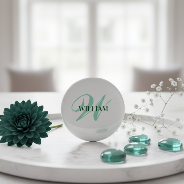 Personalized Custom Monogram Gift 1 Inch Round Button (Creator Uploaded)