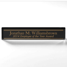 Personalized Custom Monogram Name Plate