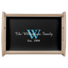 Personalized Custom Monogram Serving Tray