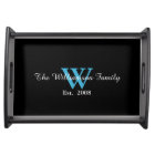 Personalized Custom Monogram Serving Tray