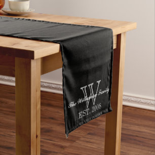 Personalized Custom Monogram Table Runner