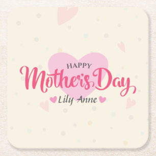 Personalized Custom Mother's Day Coaster