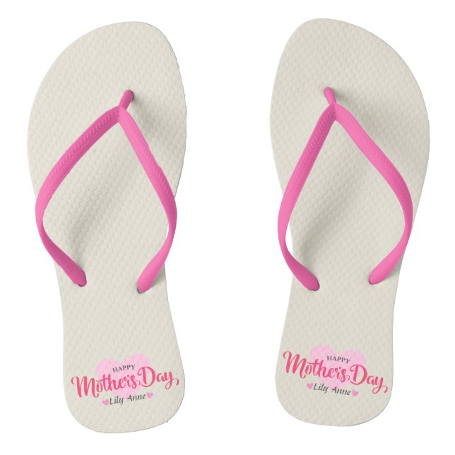Personalized Custom Mother's Day | Flip Flops (Footbed)