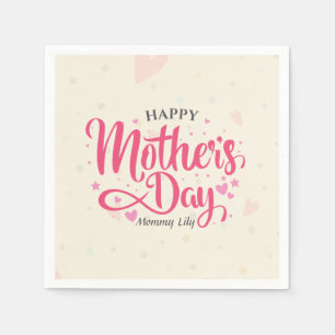 Personalized Custom Mother's Day Napkin