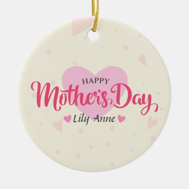 Personalized Custom Mother's Day | Ornament (Front)