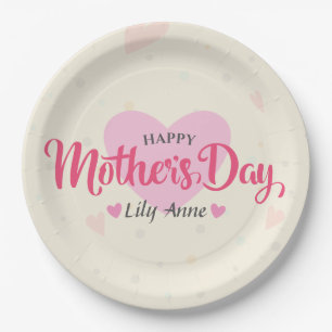 Personalized Custom Mother's Day Paper Plate