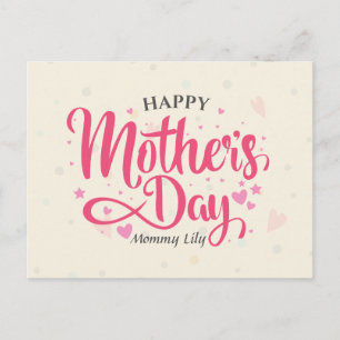 Personalized Custom Mother's Day   Postcard